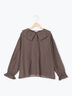 ビッグ襟羽織ブラウス(ブラック/ブラウン/キナリ)|Samansa Mos2(サマンサ モスモス)通販