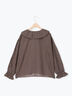 ビッグ襟羽織ブラウス(ブラック/ブラウン/キナリ)|Samansa Mos2(サマンサ モスモス)通販