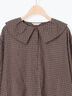 ビッグ襟羽織ブラウス(ブラック/ブラウン/キナリ)|Samansa Mos2(サマンサ モスモス)通販