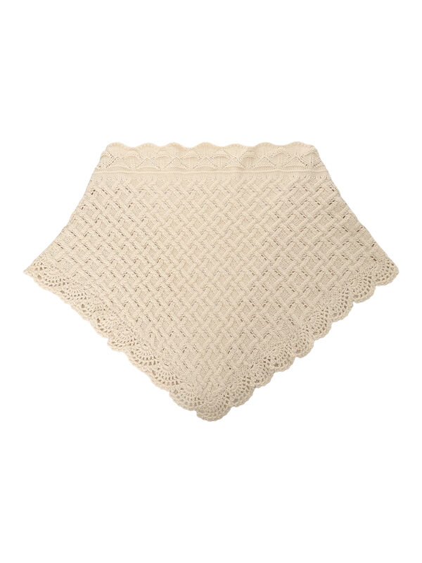 セール】 トライアングルニットストール（ベージュ/アクセサリー