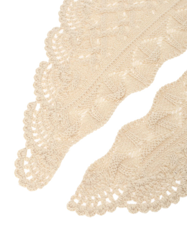 セール】 トライアングルニットストール（ベージュ/アクセサリー