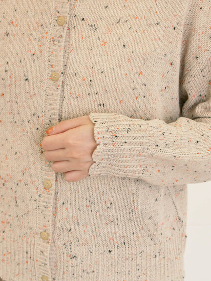 【マカベアリス×Samansa Mos2】刺繍カーディガン（チャコールグレー/ベージュ/モカ）｜Samansa Mos2（サマンサ モスモス）通販