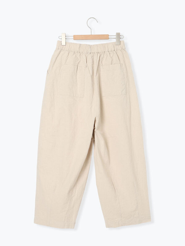 セール】 【M/Lサイズ】裾ダーツ立体パンツ（チャコールグレー