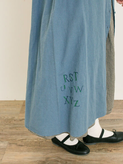 【マカベアリス×Samansa Mos2】刺繍ワンピース《S/Mサイズ》（ベージュ/ダークブラウン/ブルー）｜Samansa Mos2（サマンサ モスモス）通販