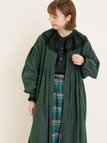 美品♪SM2 サマンサモスモス 鮮やかなグリーンがキレイ 軽くてあったか 中綿ノーカラーキルティングコート／F SM2（グリーン・カーキ⁄緑色系）のフリマアイテム一覧