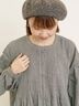 【S/Mサイズ】綿麻/デニムピンタックワンピース（チャコールグレー/レッド/ベージュ/グリーン/ネイビー）｜Samansa Mos2（サマンサ モスモス）通販