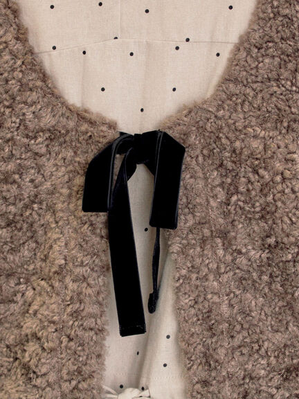 前後2WAYボアベスト（ベージュ/ダークブラウン/キナリ）｜Samansa Mos2（サマンサ モスモス）通販