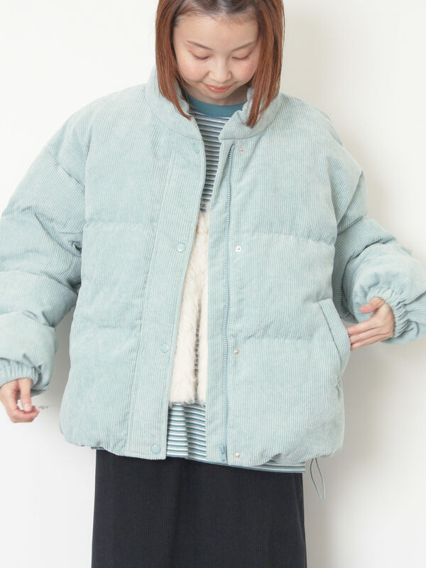 柄アソートコーディロイブルゾン（オフホワイト/ベージュ/ミント