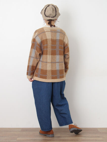 配色ステッチニットフライトキャップ（レッド/ベージュ/ブラウン）｜Samansa Mos2（サマンサ モスモス）通販