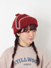 配色ステッチニットフライトキャップ（レッド/ベージュ/ブラウン）｜Samansa Mos2（サマンサ モスモス）通販