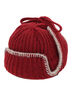 配色ステッチニットフライトキャップ（レッド/ベージュ/ブラウン）｜Samansa Mos2（サマンサ モスモス）通販