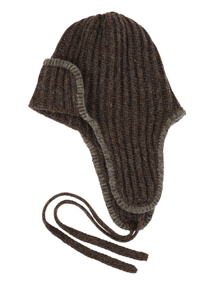 配色ステッチニットフライトキャップ（レッド/ベージュ/ブラウン）｜Samansa Mos2（サマンサ モスモス）通販