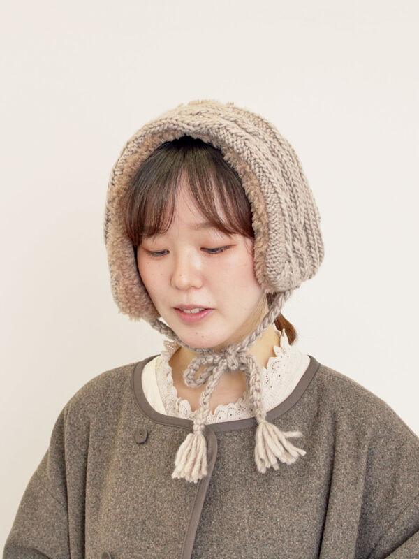 セール】 【2WAY】イヤマフ付け襟（オフホワイト/モカ/アクセサリー