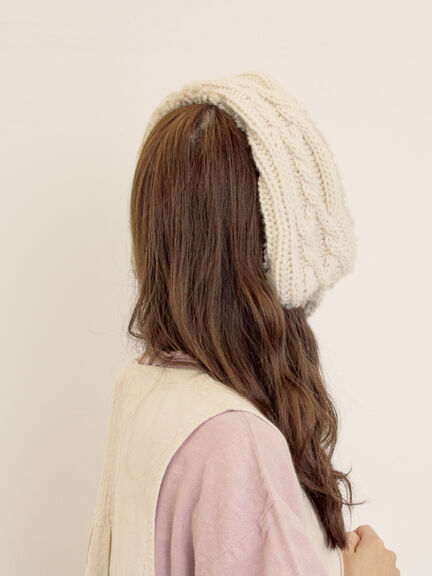 【2WAY】イヤマフ付け襟（オフホワイト/モカ）｜Samansa Mos2（サマンサ モスモス）通販