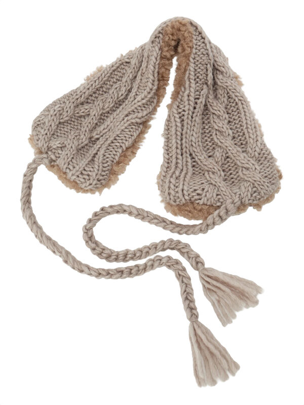 セール】 【2WAY】イヤマフ付け襟（オフホワイト/モカ/アクセサリー