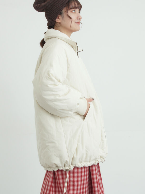 セール】 【リバーシブル】キャンディースリーブ中綿コート