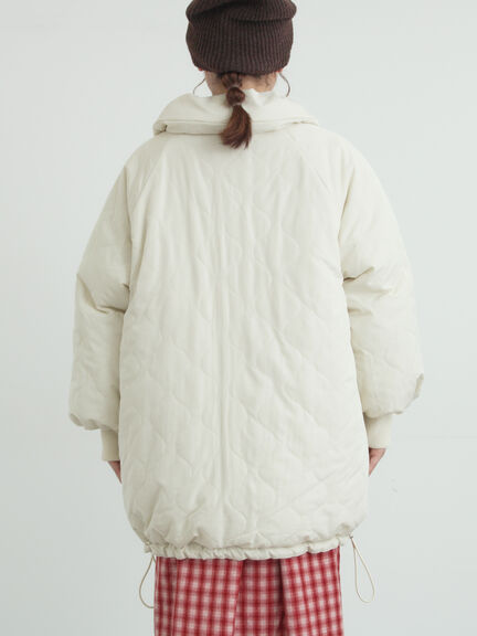 【リバーシブル】キャンディースリーブ中綿コート（チャコールグレー/オレンジ/キナリ）｜Samansa Mos2（サマンサ モスモス）通販