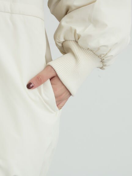 【リバーシブル】キャンディースリーブ中綿コート（チャコールグレー/オレンジ/キナリ）｜Samansa Mos2（サマンサ モスモス）通販