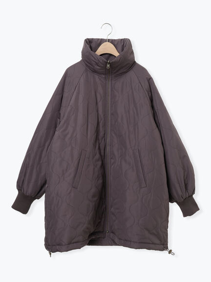 【リバーシブル】キャンディースリーブ中綿コート（チャコールグレー/オレンジ/キナリ）｜Samansa Mos2（サマンサ モスモス）通販