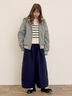 ウール混セーラーカラー2WAY刺繍スタジャン（グレー/ベージュ/ネイビー）｜Samansa Mos2（サマンサ モスモス）通販