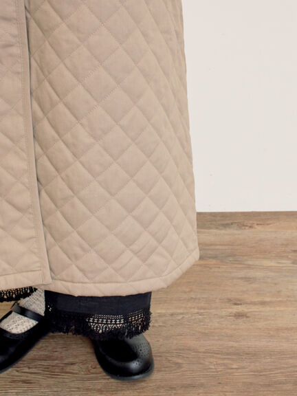 メルトン切替キルティングコート（チャコールグレー/ベージュ/ブラウン）｜Samansa Mos2（サマンサ モスモス）通販