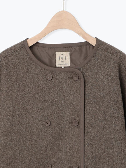 メルトン切替キルティングコート（チャコールグレー/ベージュ/ブラウン）｜Samansa Mos2（サマンサ モスモス）通販