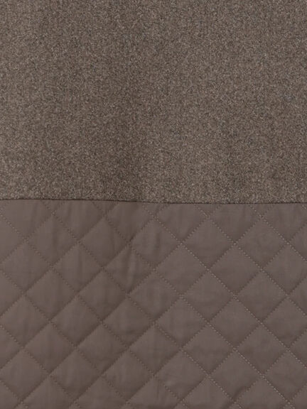 メルトン切替キルティングコート（チャコールグレー/ベージュ/ブラウン）｜Samansa Mos2（サマンサ モスモス）通販