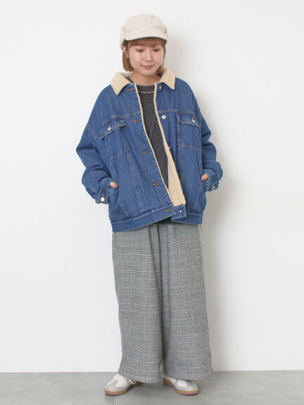 デニムボアジャケット（ブラック/ブルー/ネイビー）｜Samansa Mos2（サマンサ モスモス）通販