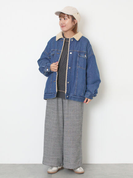 デニムボアジャケット（ブラック/ブルー/ネイビー）｜Samansa Mos2（サマンサ モスモス）通販
