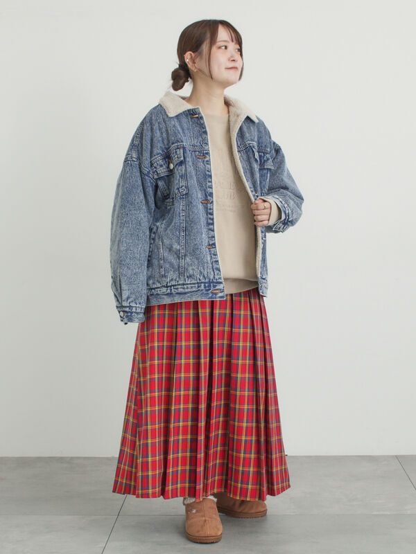 セール】 デニムボアジャケット（ブラック/ブルー/ネイビー/アウター