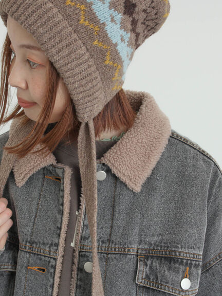 デニムボアジャケット（ブラック/ブルー/ネイビー）｜Samansa Mos2（サマンサ モスモス）通販