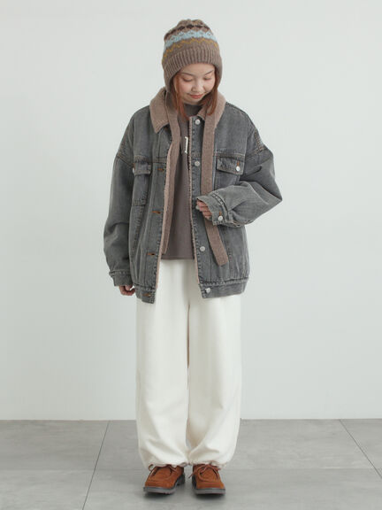 デニムボアジャケット（ブラック/ブルー/ネイビー）｜Samansa Mos2（サマンサ モスモス）通販