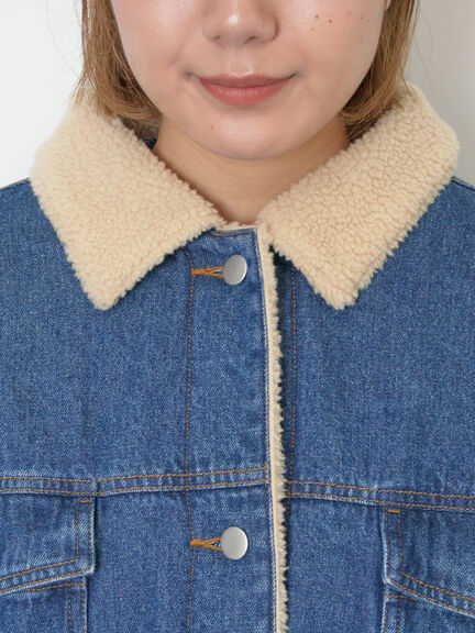 デニムボアジャケット（ブラック/ブルー/ネイビー）｜Samansa Mos2（サマンサ モスモス）通販