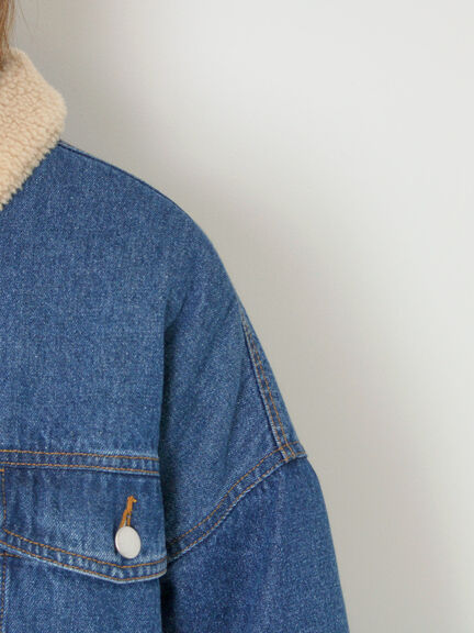 デニムボアジャケット（ブラック/ブルー/ネイビー）｜Samansa Mos2（サマンサ モスモス）通販