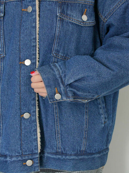 デニムボアジャケット（ブラック/ブルー/ネイビー）｜Samansa Mos2（サマンサ モスモス）通販