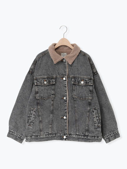 デニムボアジャケット（ブラック/ブルー/ネイビー）｜Samansa Mos2（サマンサ モスモス）通販