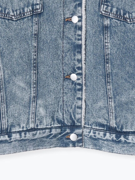 デニムボアジャケット（ブラック/ブルー/ネイビー）｜Samansa Mos2（サマンサ モスモス）通販