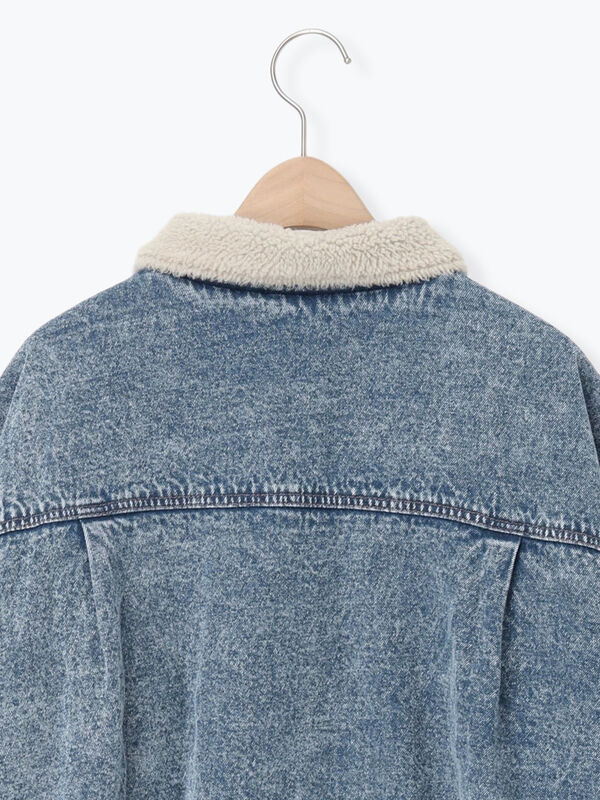 デニムボアジャケット（ブラック/ブルー/ネイビー/アウター/ジャケット