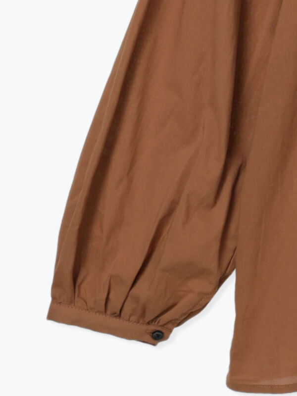 ◎2WAYギャザーブラウス（オフホワイト/ブラック/ブラウン