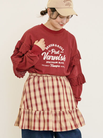 TanakaDaisuke / 袖フリルスウェット TanakaDaisuke / 袖フリル