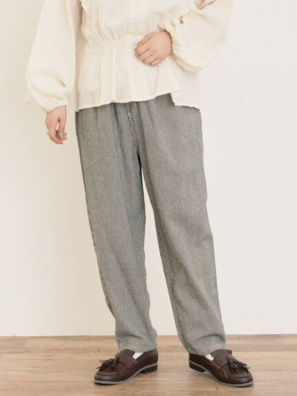 【M/Lサイズ】柄アソートテーパードパンツ（チャコールグレー/ベージュ/カーキ/キナリ）｜Samansa Mos2（サマンサ モスモス）通販