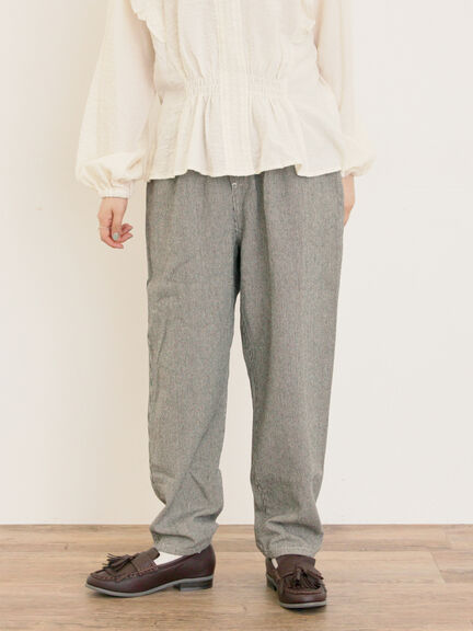 【M/Lサイズ】柄アソートテーパードパンツ（チャコールグレー/ベージュ/カーキ/キナリ）｜Samansa Mos2（サマンサ モスモス）通販