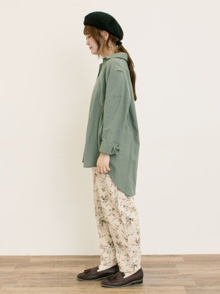 【M/Lサイズ】柄アソートテーパードパンツ（チャコールグレー/ベージュ/カーキ/キナリ）｜Samansa Mos2（サマンサ モスモス）通販