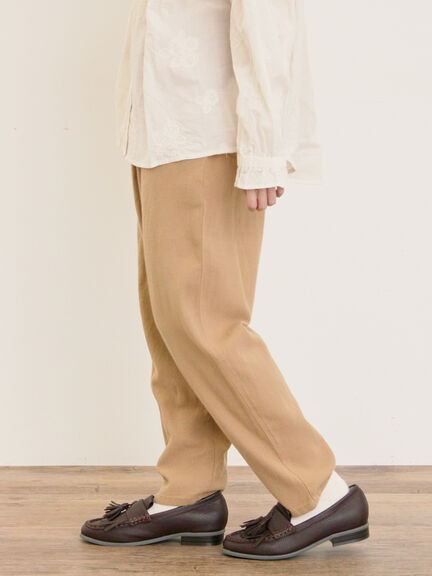 【M/Lサイズ】柄アソートテーパードパンツ（チャコールグレー/ベージュ/カーキ/キナリ）｜Samansa Mos2（サマンサ モスモス）通販