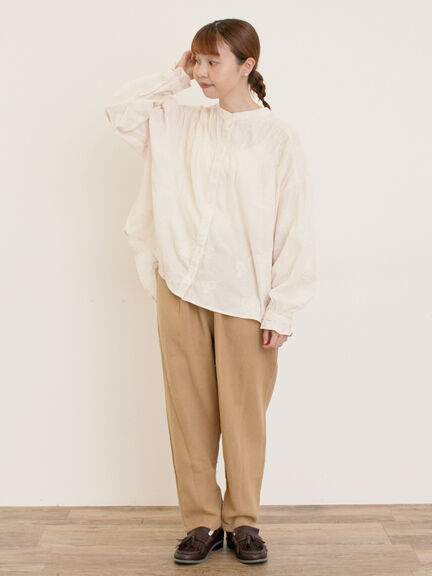 【M/Lサイズ】柄アソートテーパードパンツ（チャコールグレー/ベージュ/カーキ/キナリ）｜Samansa Mos2（サマンサ モスモス）通販