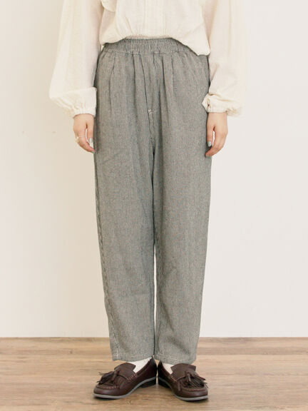 【M/Lサイズ】柄アソートテーパードパンツ（チャコールグレー/ベージュ/カーキ/キナリ）｜Samansa Mos2（サマンサ モスモス）通販