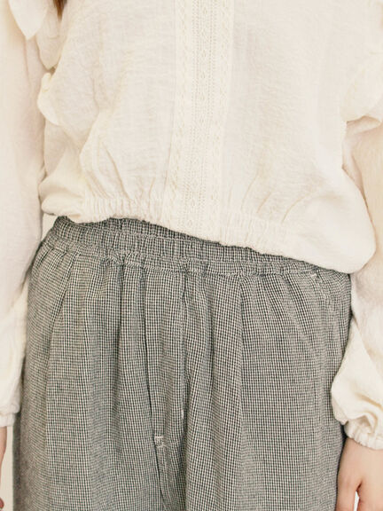 【M/Lサイズ】柄アソートテーパードパンツ（チャコールグレー/ベージュ/カーキ/キナリ）｜Samansa Mos2（サマンサ モスモス）通販