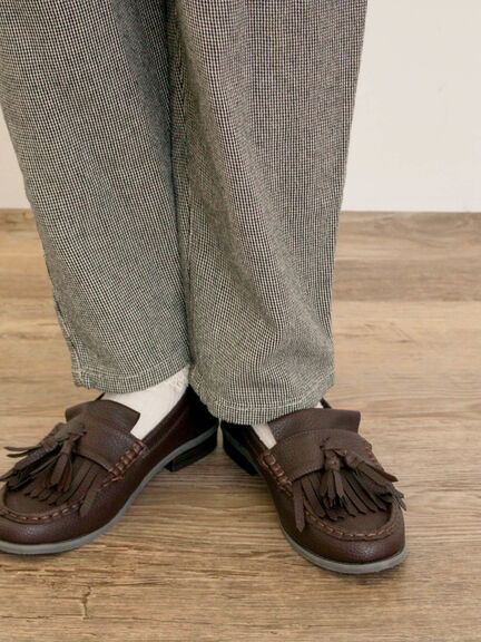 【M/Lサイズ】柄アソートテーパードパンツ（チャコールグレー/ベージュ/カーキ/キナリ）｜Samansa Mos2（サマンサ モスモス）通販