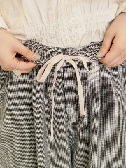 【M/Lサイズ】柄アソートテーパードパンツ（チャコールグレー/ベージュ/カーキ/キナリ）｜Samansa Mos2（サマンサ モスモス）通販