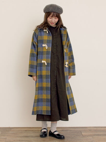 [タスマニアウール]2WAY襟ロングコート（ブラック/ボルドー/ベージュ/ブルー）｜Samansa Mos2（サマンサ モスモス）通販